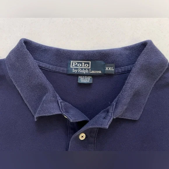 Polo Ralph Lauren Men’s Classic Navy Blue 100% Cotton Polo. Size 2XL - Picture 4 of 9